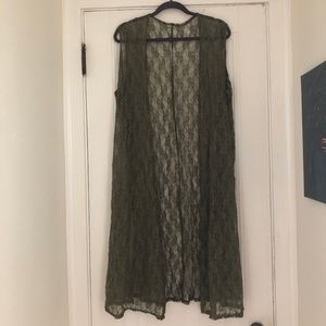 Lula Roe Olive Joy lace vest